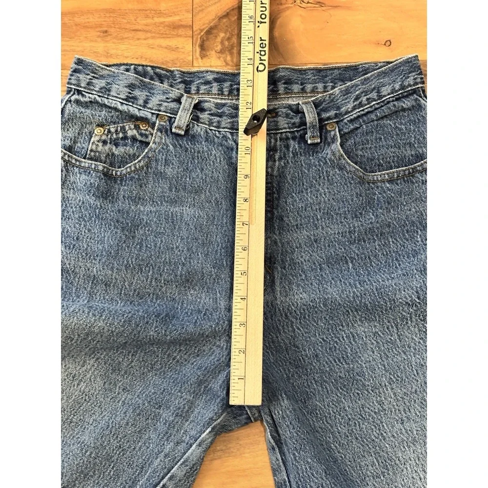 ZENA 30x28.5  13 High Waisted Mom Jeans Cotton Relaxed Tapered Leg 80s Retro - Picture 7 of 10